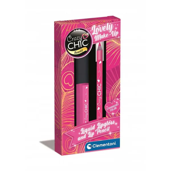 Crazy Chic: Roza lip gloss in svinčnik za oči - Clementoni slika 2