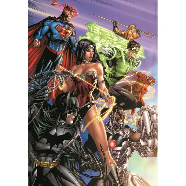 DC Comics: Liga pravice 1000-delna Compact sestavljanka 50x70cm - Clementoni slika 2