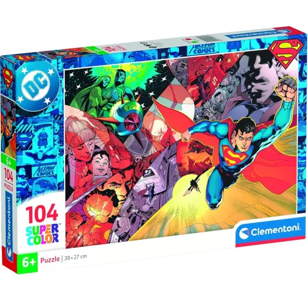 DC Comics Superman 104-delni Supercolor puzzle - Clementoni slika 1