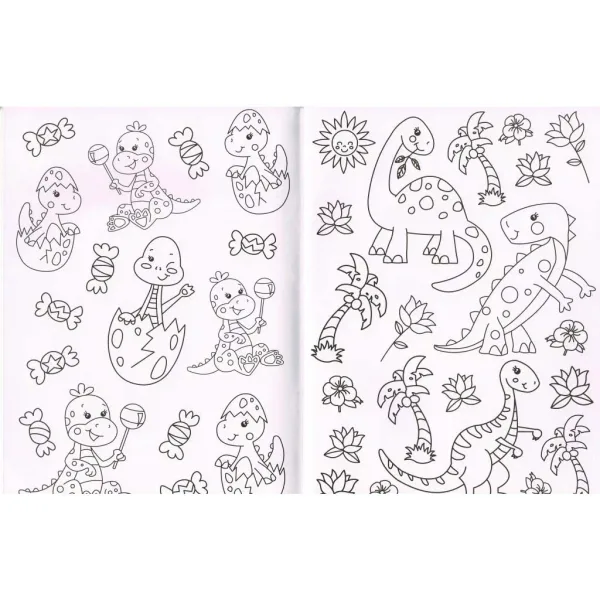 Diamantno pobarvanka - Dinosavri slika 2