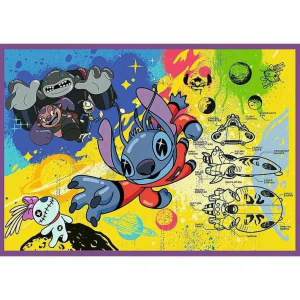 Disney: Čudoviti Stitch 4x250-delna sestavljanka - Trefl slika 5