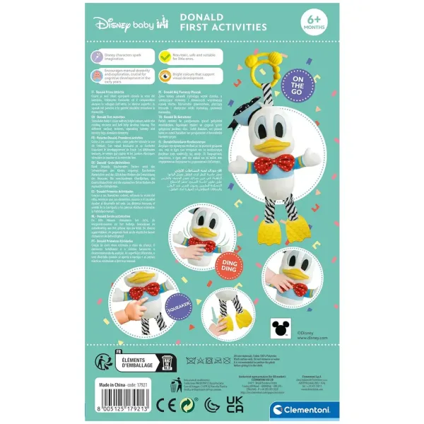 Disney+Donald+raček+mehka+plišasta+igrača+za+dojenčke+-+Clementoni slika 3