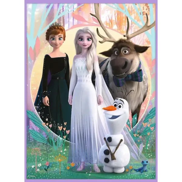 Disney: Ledeno kraljestvo 2.- Princeske na svoji zemlji puzzle in spominska kartica 2 v 1 set - Trefl slika 2