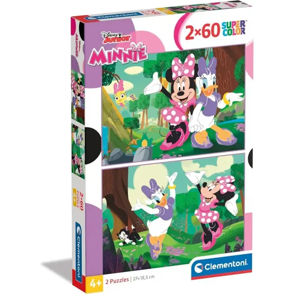 Disney+Minnie miška 2x60-delna supercolor sestavljanka - Clementoni slika 1