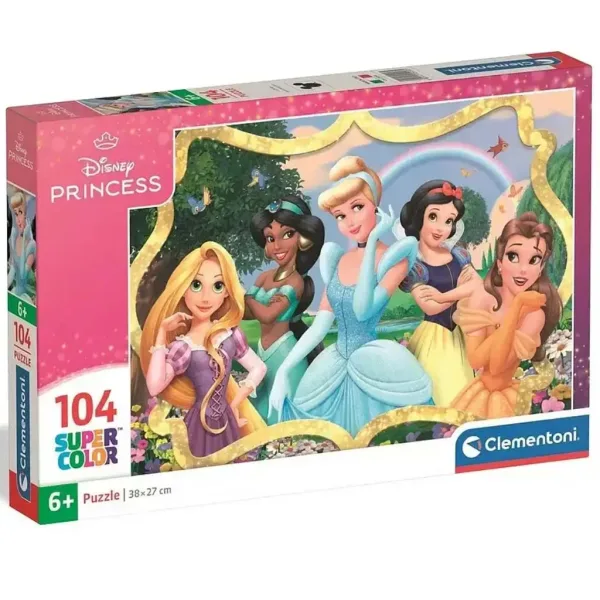 Disney+Princeske Čudovite princeske Supercolor 104-delna sestavljanka - Clementoni slika 1