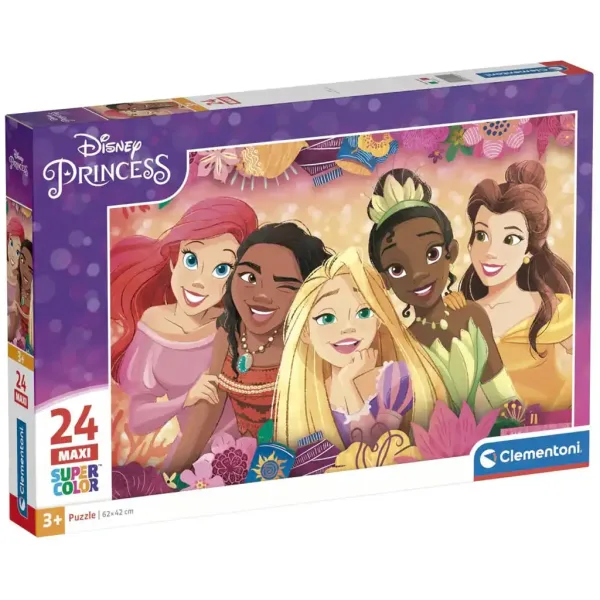 Disney+Princeske: Maxi Super Color Puzzle 24 kosov - Clementoni slika 1