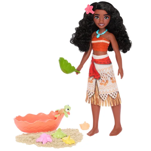 Disney Princeske: Vaiana 2 punčka z morskim igralnim kompletom s peskom – Mattel slika 2