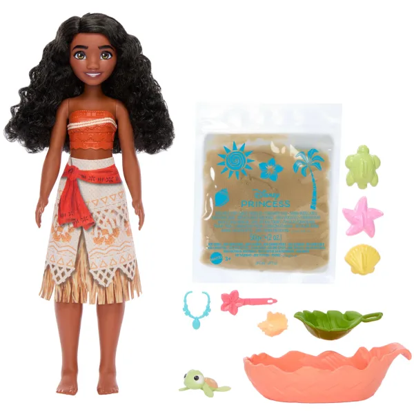 Disney Princeske: Vaiana 2 punčka z morskim igralnim kompletom s peskom – Mattel slika 4