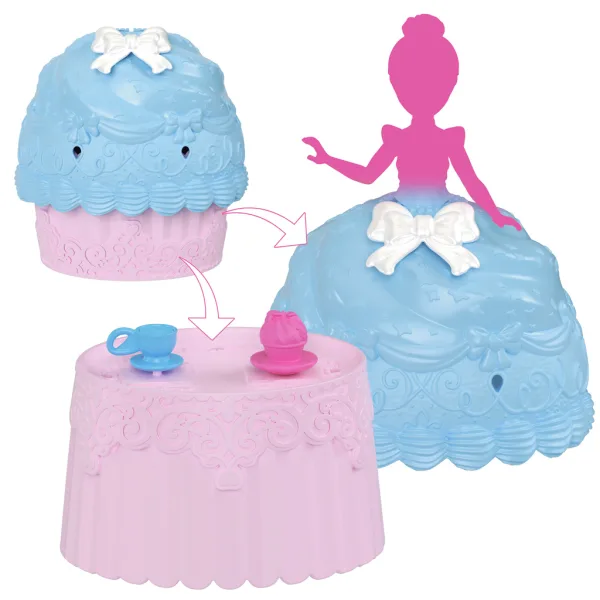 Disney Princess: Mini cupcake presenečenjska lutka 1 kos - Mattel slika 2