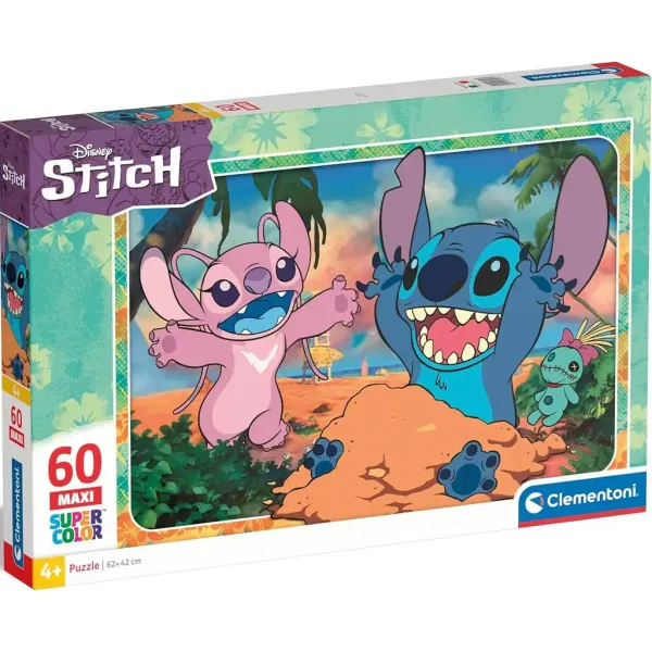 Disney+Stitch 60-delni maxi supercolor puzzle - Clementoni slika 1