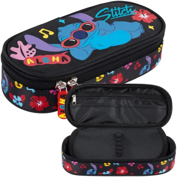 Disney Stitch Aloha ovalna peresnica črne barve PC01 23x9,5x6 cm slika 3