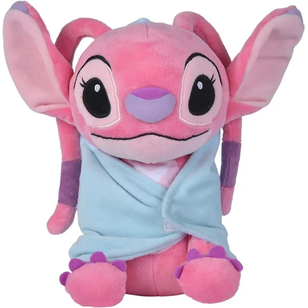 Disney Stitch Angel plišasta figura z odejico, 25 cm - Simba Toys slika 2