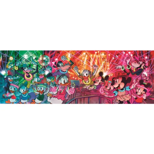 Disney klasike - Mickey Mouse disco 1000-delni panorama sestavljanka - Clementoni slika 2