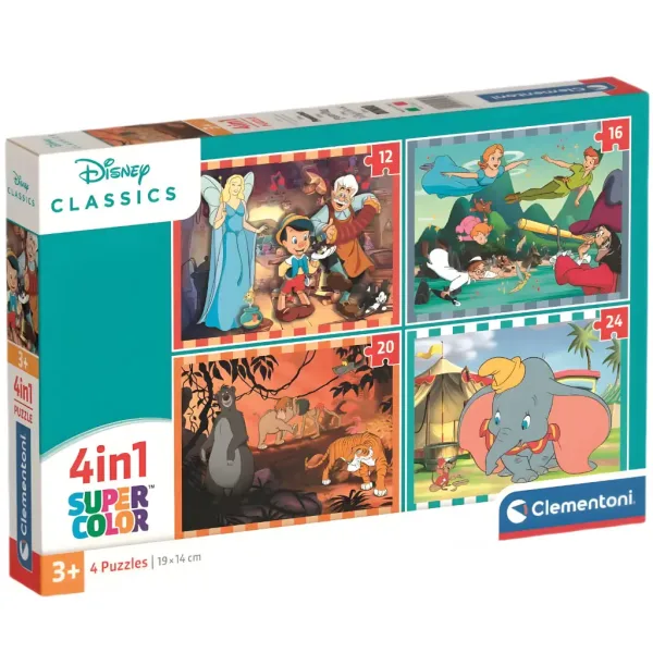 Disney klasike 4 v 1 Supercolor sestavljanka - Clementoni slika 1