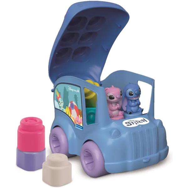 Disneyjev Stitch šolski avtobus z mehkimi sestavljankami - Clementoni slika 3