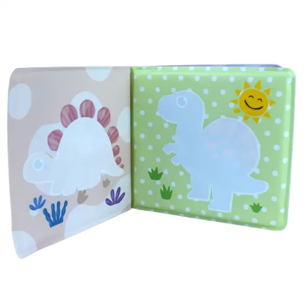 Dojenčkova knjiga: Dinozavri mehka kopelna knjiga 14x13cm slika 4