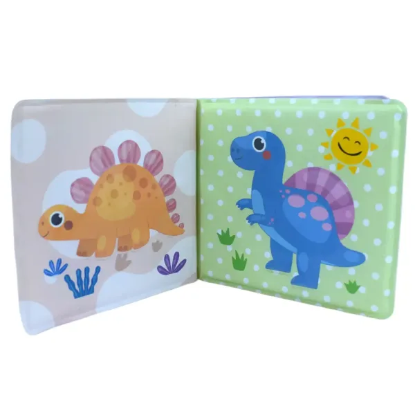 Dojenčkova knjiga: Dinozavri mehka kopelna knjiga 14x13cm slika 5