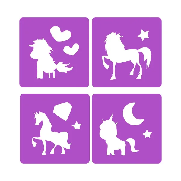 Dream Horse: Komplet kred za asfalt z enorog šablono slika 2