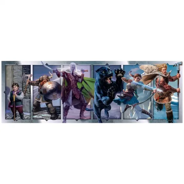 Dungeons & Dragons 1000-delna panoramska sestavljanka s posterjem - Clementoni slika 2