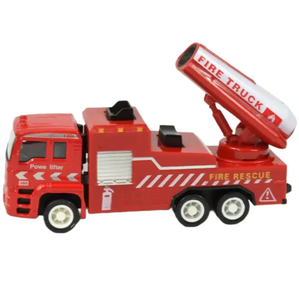 Fire Rescue Team: 4 kosi kovinski gasilski avto set. slika 5