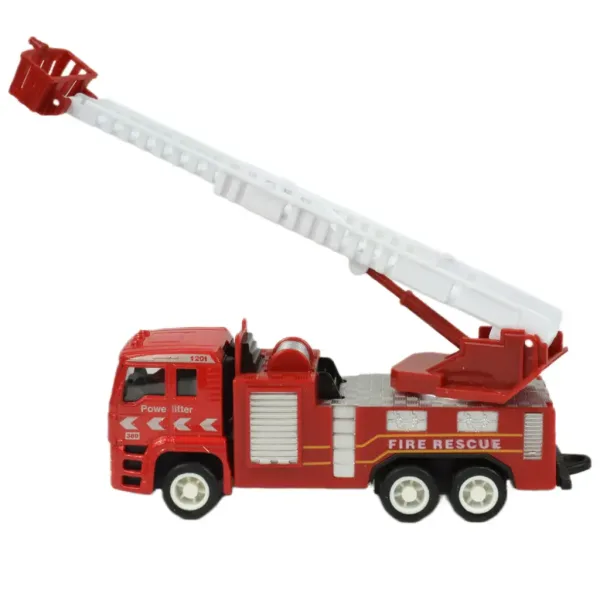 Fire Rescue Team: 4 kosi kovinski gasilski avto set. slika 9