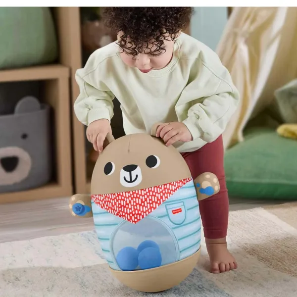Fisher-Price: Medvedek za dojenčke, ki se dvigne – Mattel slika 2