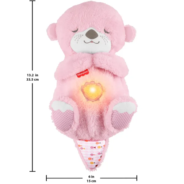 Fisher-Price: Rožnata dremava vidra s funkcijami - Mattel slika 3