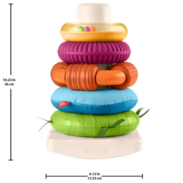 Fisher-Price: Senzorični Rock-A-Stack™ piramida obročev - Mattel slika 5