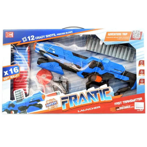 Frantic Launcher: Ročni penasti izstreljevalnik s tarčo in naboji 49 cm slika 8