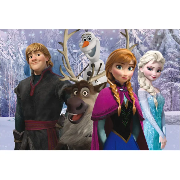 Frozen – Moč prijateljstva 2 v 1, 108-delni puzzle in pobarvanka 50x35 cm – Lisciani slika 2