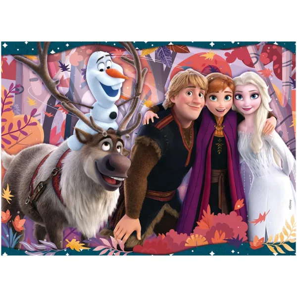 Frozen 2 v 1, 48-delni puzzle in pobarvanka 35x25 cm – Lisciani slika 2