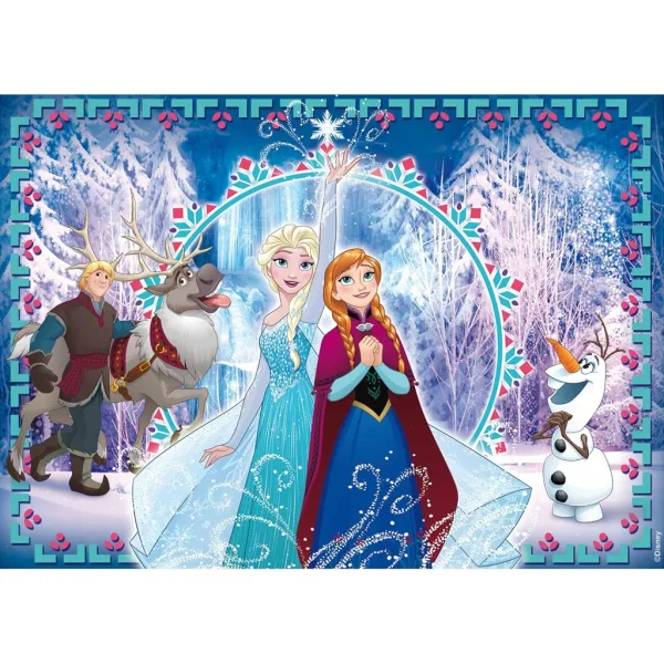 Frozen 2 v 1-ju, 250-delna sestavljanka in pobarvanka 50x35 cm – Lisciani slika 2