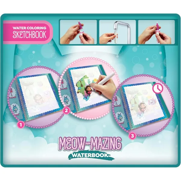 Gabi hišna hiška Meow-Mazing vodno barvanka - Lisciani slika 3