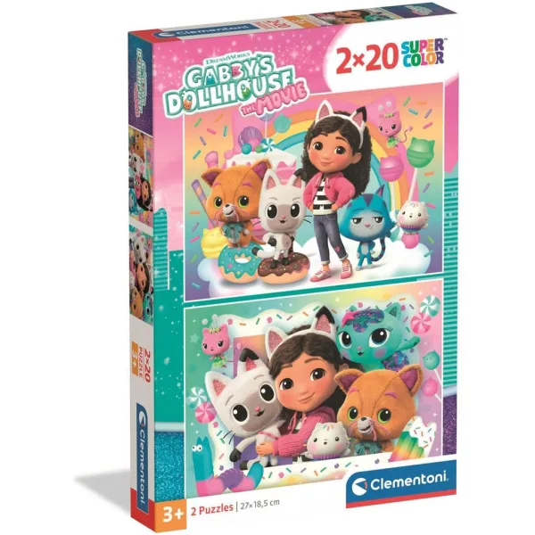 Gabijeva hišica za punčke 2x20-delna Supercolor sestavljanka - Clementoni slika 1