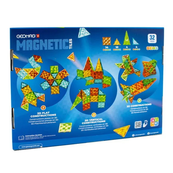Geomag: Magnetne ploščice Gems Rocket, 32-delni raketni set slika 2