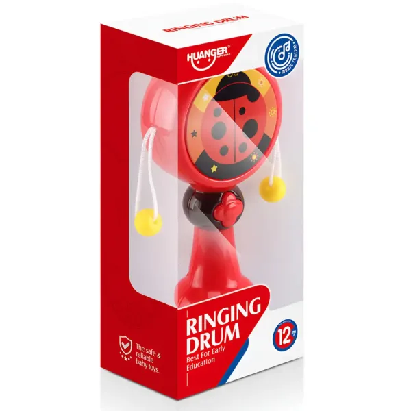 Glasbeni svet: Pikapolonica boben z žogicami 17cm slika 4