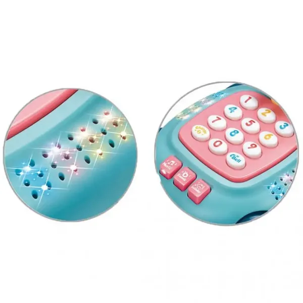 Glasbeno in svetlečo želvino otroško telefon v dveh različicah 20cm slika 4