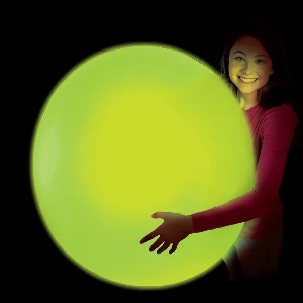 Glowzilla Wubble svetleča mehurčkasta žoga v neonsko zeleni barvi, 75 cm slika 2
