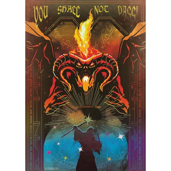 Gospodar prstanov Gandalf in Balrogov boj, 1000-delni Premium plus kakovostni puzzle - Trefl slika 2