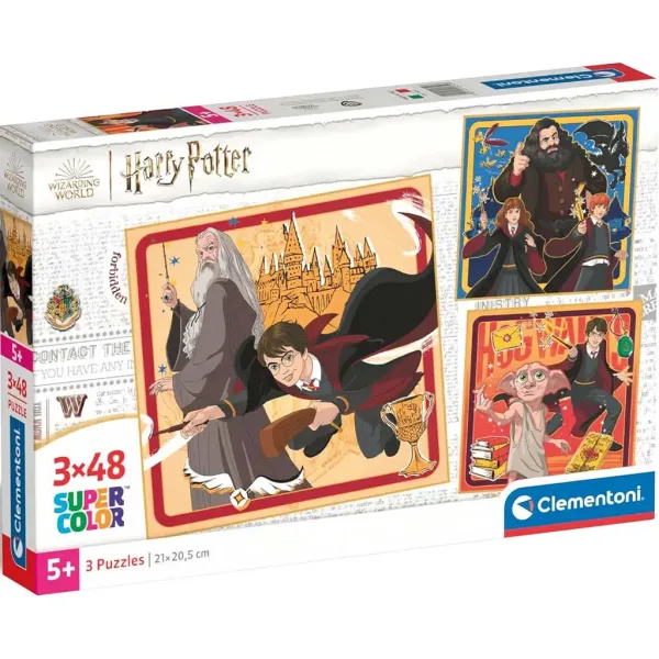 Harry Potter 3x48-delna Supercolor sestavljanka - Clementoni slika 1