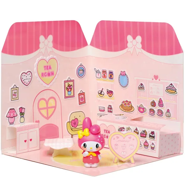 Hello Kitty: My Melody Čajna soba figura s hiško za lepljenje nalepk - Comansi slika 3