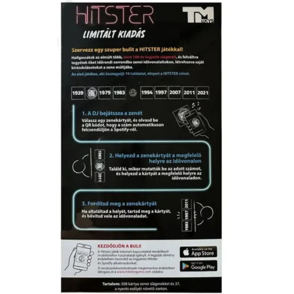 Hitster madžarska izdaja družabne igre slika 2