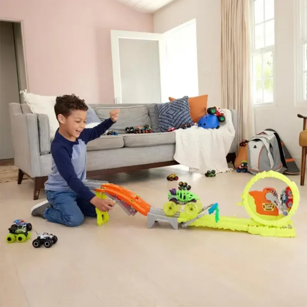 Hot Wheels Monster Trucks: Power Smasher Lov na stezi - Mattel slika 4
