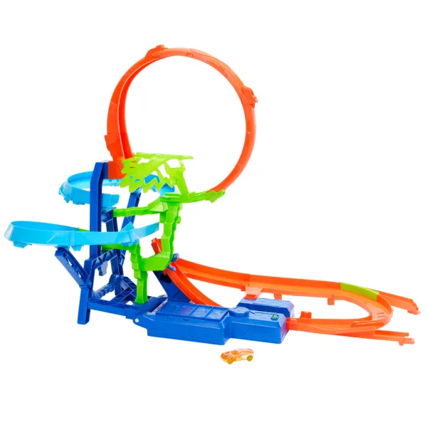 Hot Wheels Poti za trike: Trk v zraku z majhno avtomobilom – Mattel slika 2