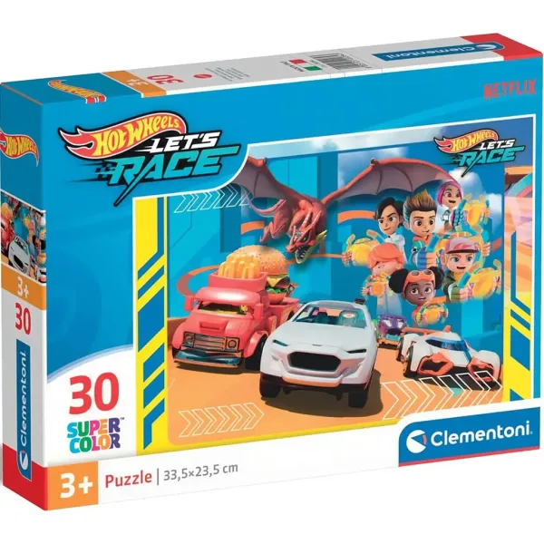 Hotwheels 30-delni Supercolor puzzle - Clementoni slika 1