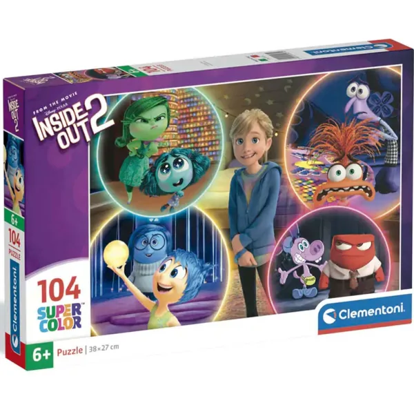 Inside Out 2 104-delni supercolor puzzle - Clementoni slika 1