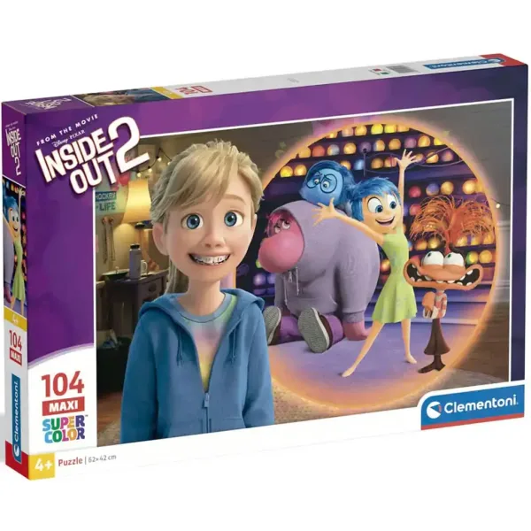 Inside Out 2: Maxi Super Color Puzzle 104 kosov - Clementoni slika 1