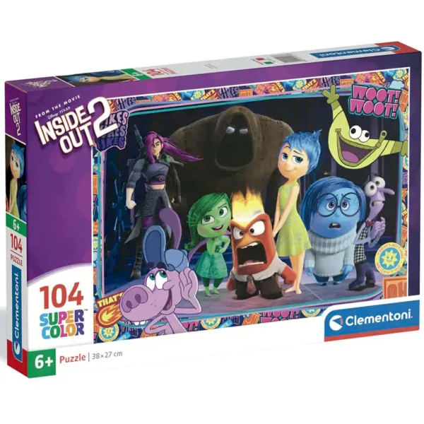 Inside Out 2 Woot Woot 104-delna supercolor sestavljanka - Clementoni slika 1