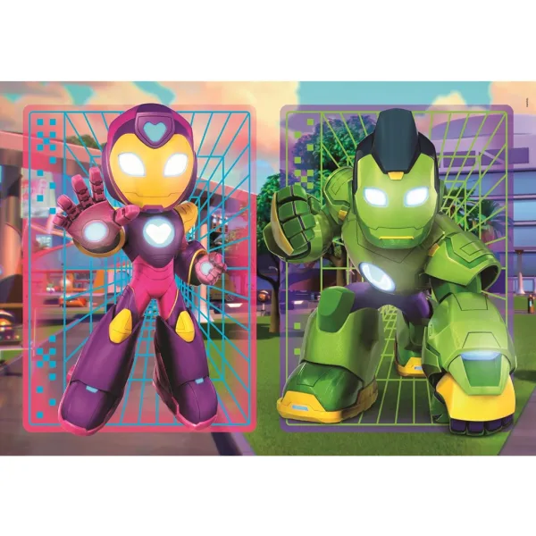 Ironman in čudoviti prijatelji 2x20-delna Supercolor sestavljanka - Clementoni slika 3