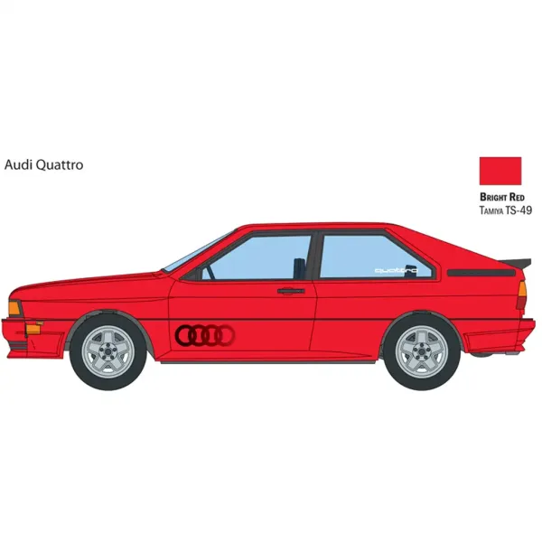 Italeri 1/24 Audi Quattro avtomobilski model slika 3